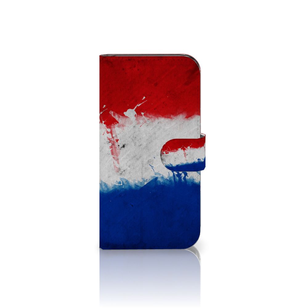 Samsung Galaxy S24 Bookstyle Case Nederland met artistiek design van de Nederlandse vlag.