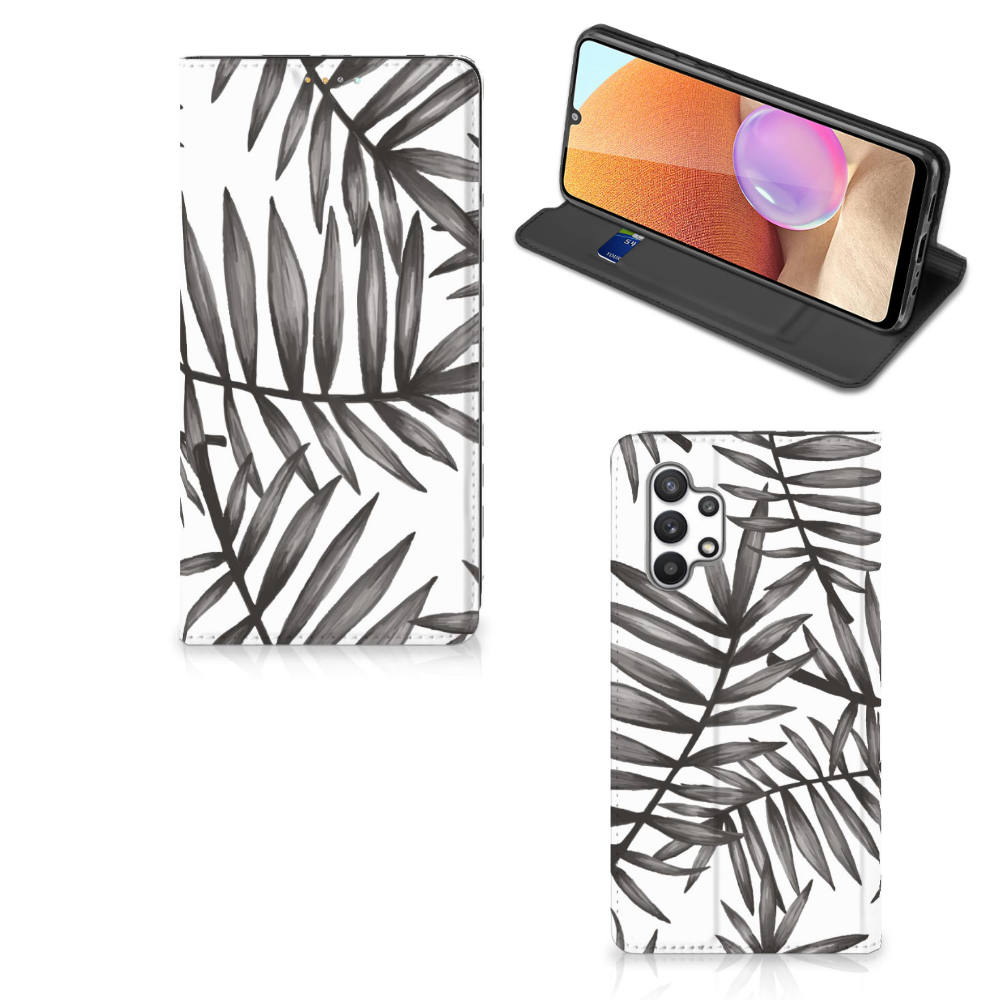 Samsung Galaxy A32 4G | A32 5G Enterprise Editie Smart Cover Leaves Grey - B2C Telecom