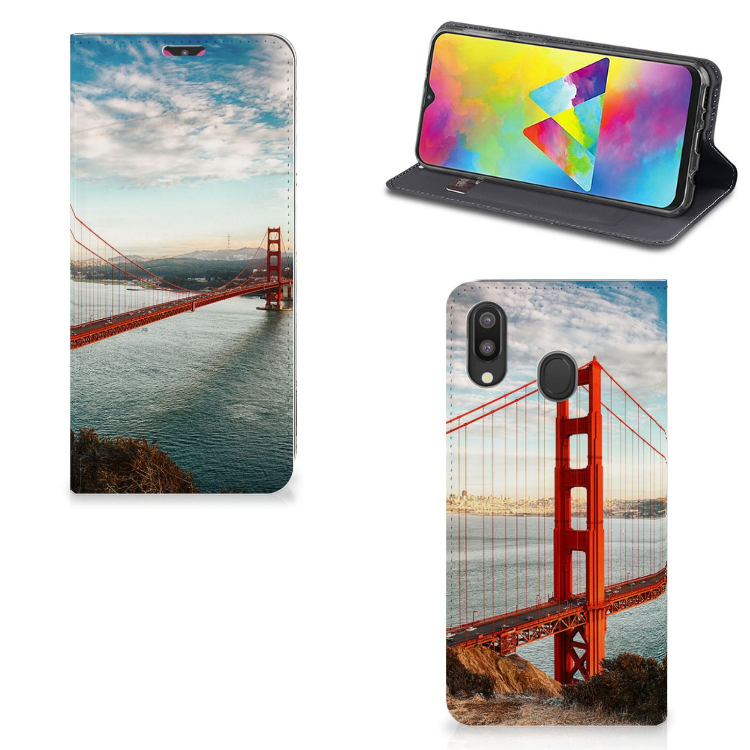 Samsung Galaxy M20 Book Cover Golden Gate Bridge