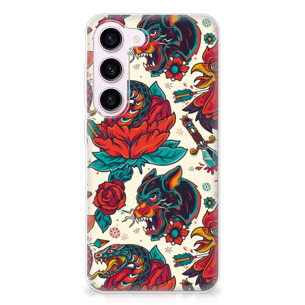 Siliconen Hoesje met foto voor Samsung Galaxy S23 Old Skool B2C Telecom