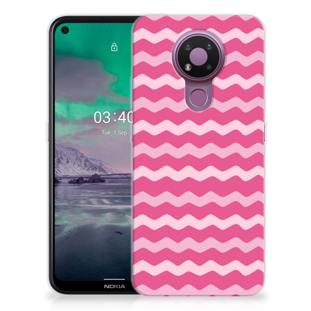 Nokia 3.4 TPU bumper Waves Pink