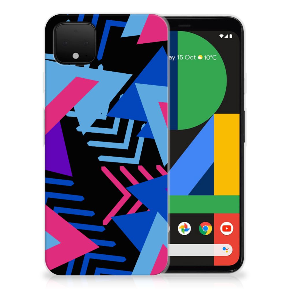 Google Pixel 4 XL TPU Hoesje Funky Triangle