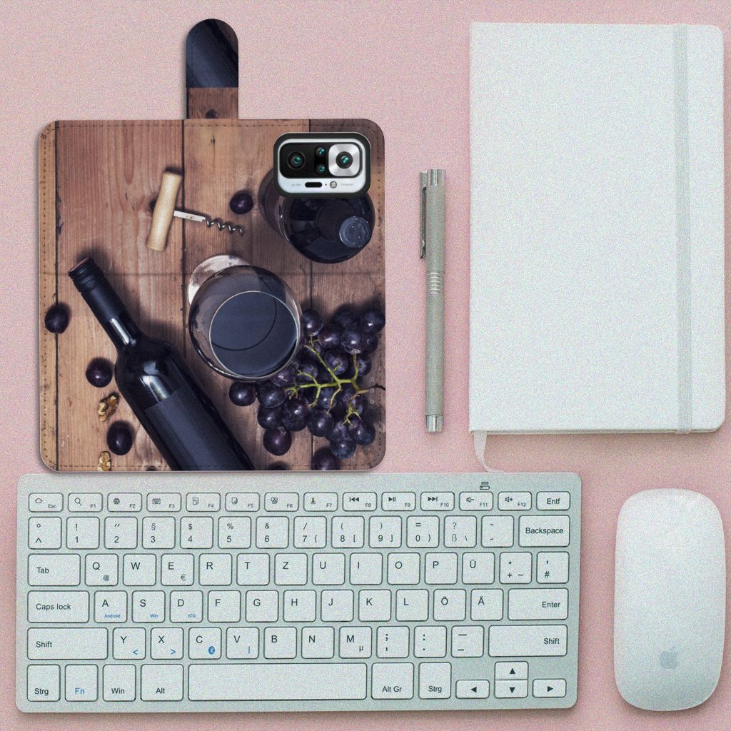 Xiaomi Redmi Note 10 Pro Book Cover Wijn