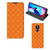 Motorola Moto G9 Play Hoesje met Magneet Batik Oranje - B2C Telecom