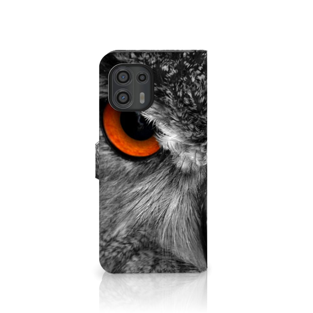 Motorola Edge 20 Lite Telefoonhoesje met Pasjes Uil