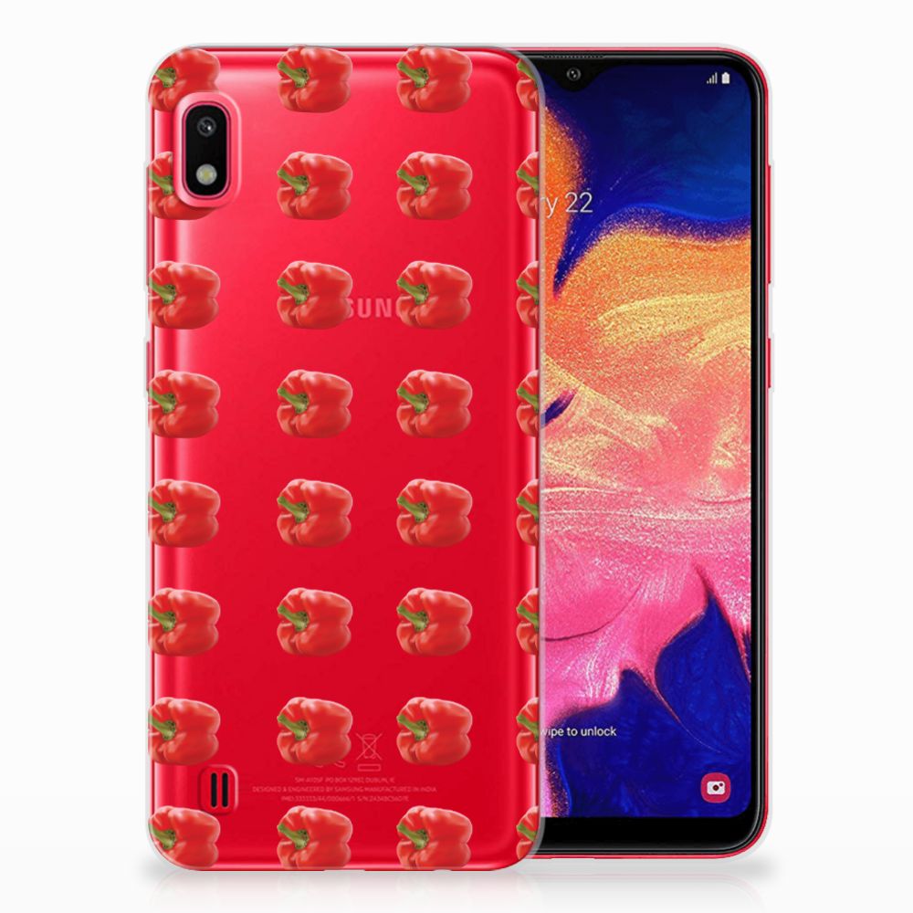 Samsung Galaxy A10 Siliconen Case Paprika Red