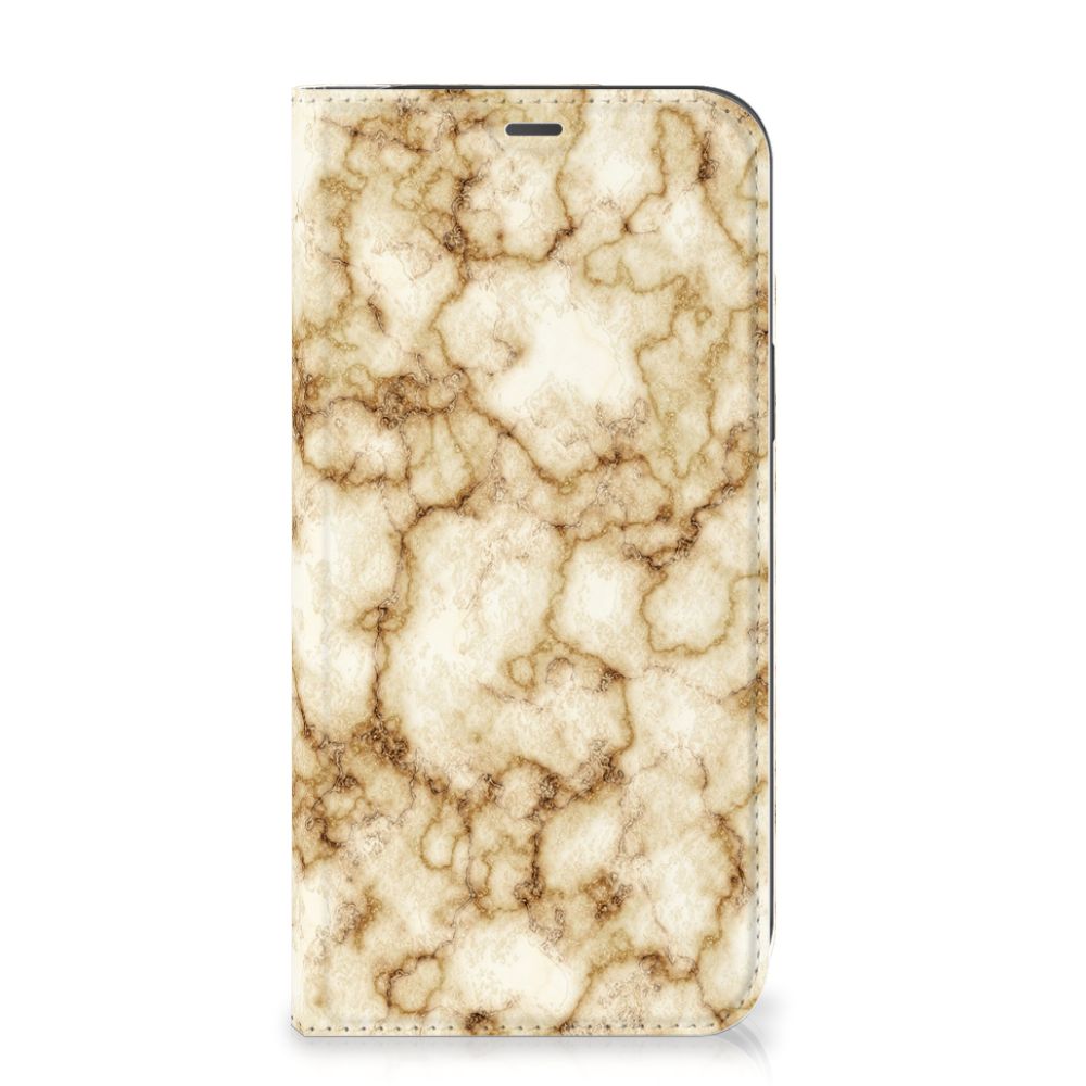 iPhone 12 Pro Max Standcase Marmer Goud - B2C Telecom