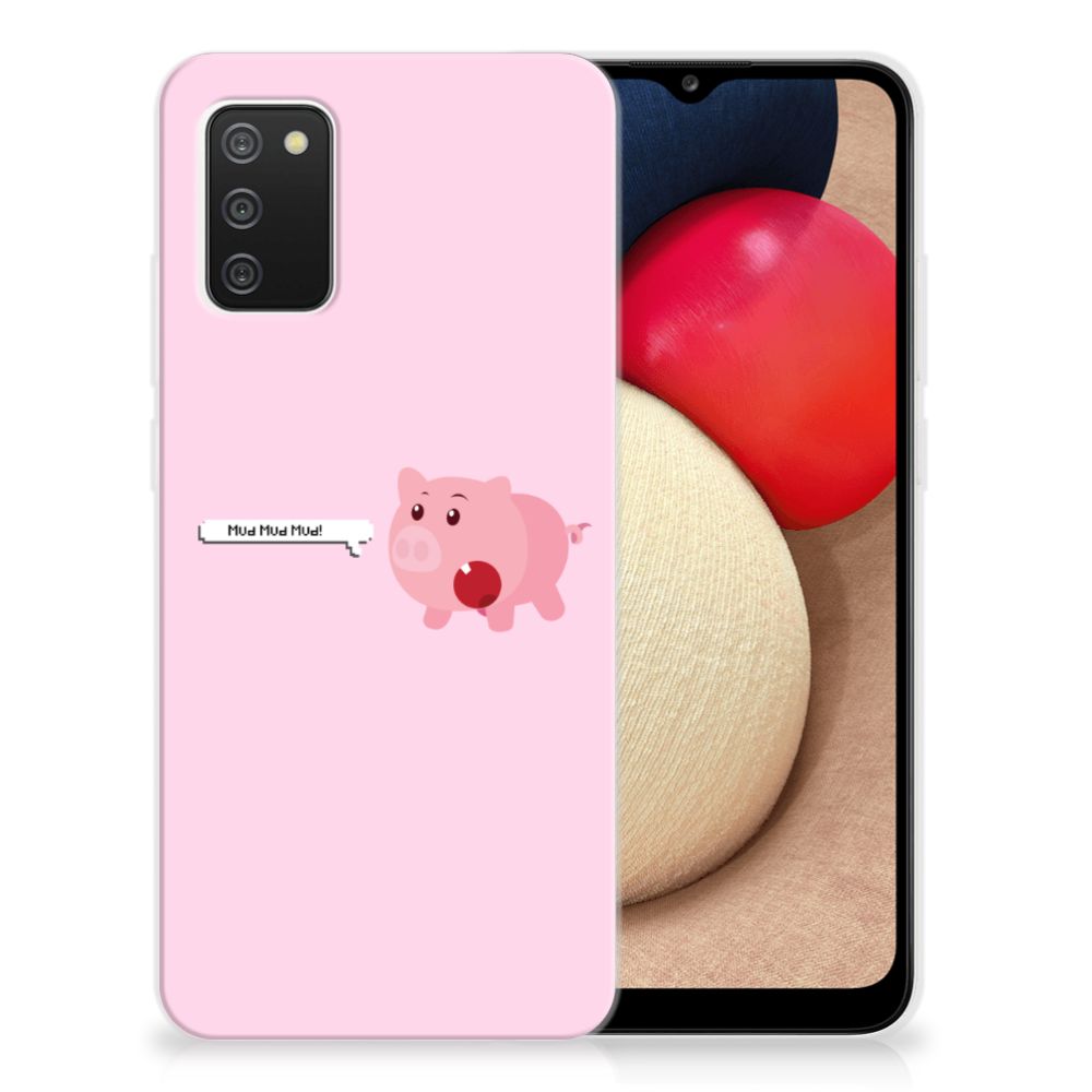 Samsung Galaxy A02s Telefoonhoesje met Naam Pig Mud B2C Telecom
