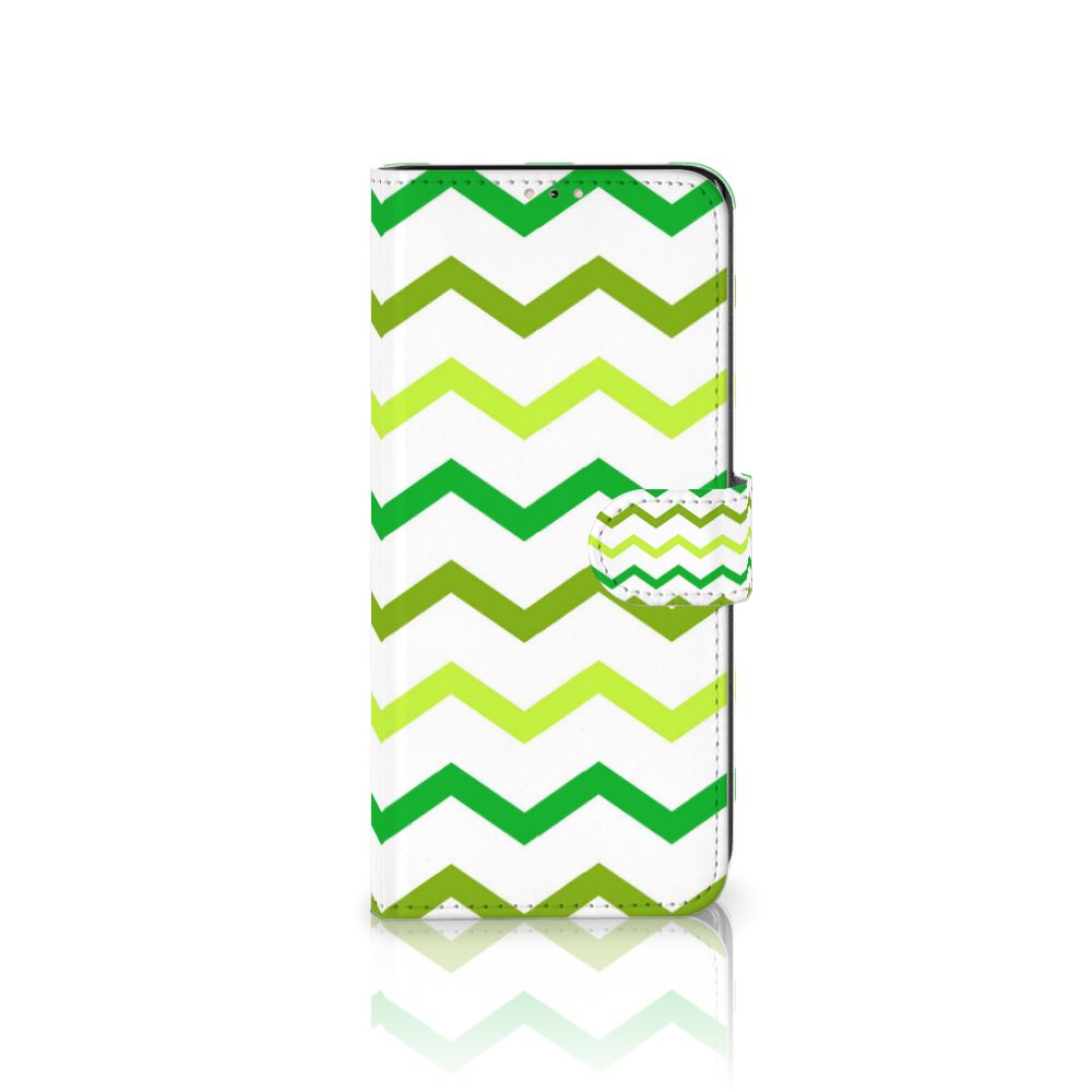 Samsung Galaxy Note 20 Telefoon Hoesje Zigzag Groen
