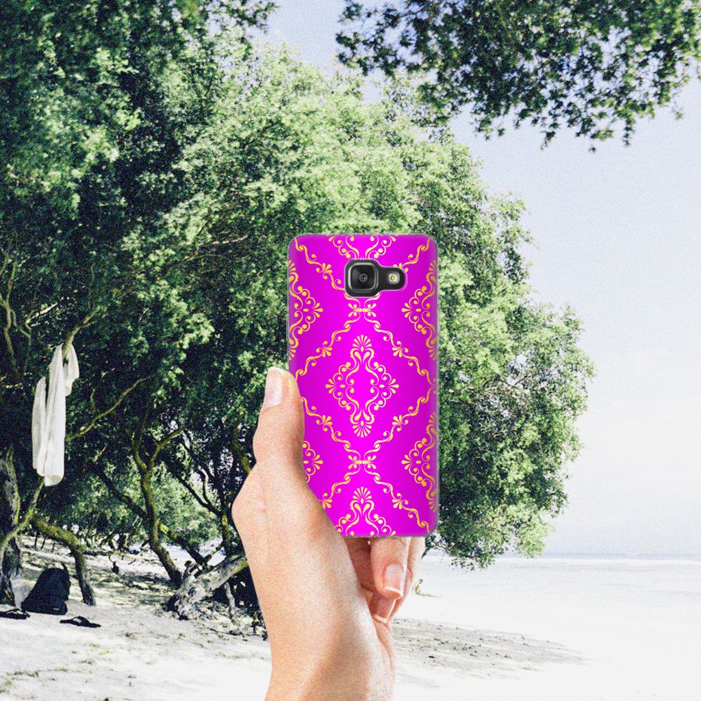 Siliconen Hoesje Samsung Galaxy A3 2016 Barok Roze