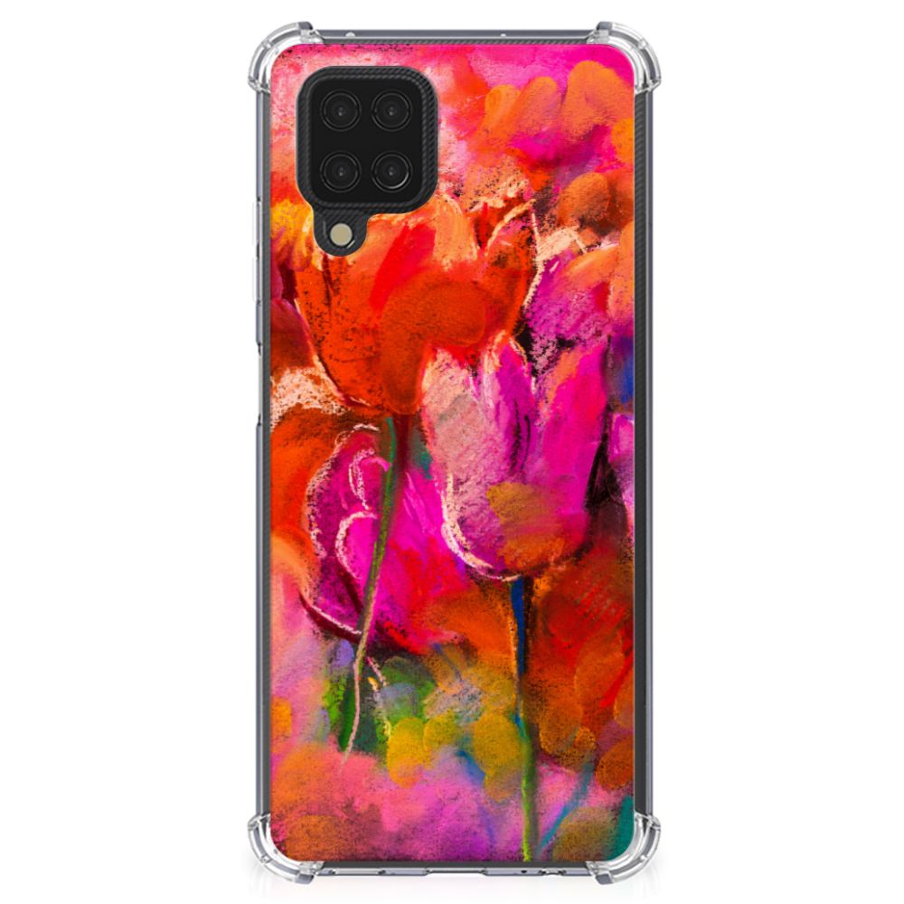 Back Cover Samsung Galaxy A12 Tulips