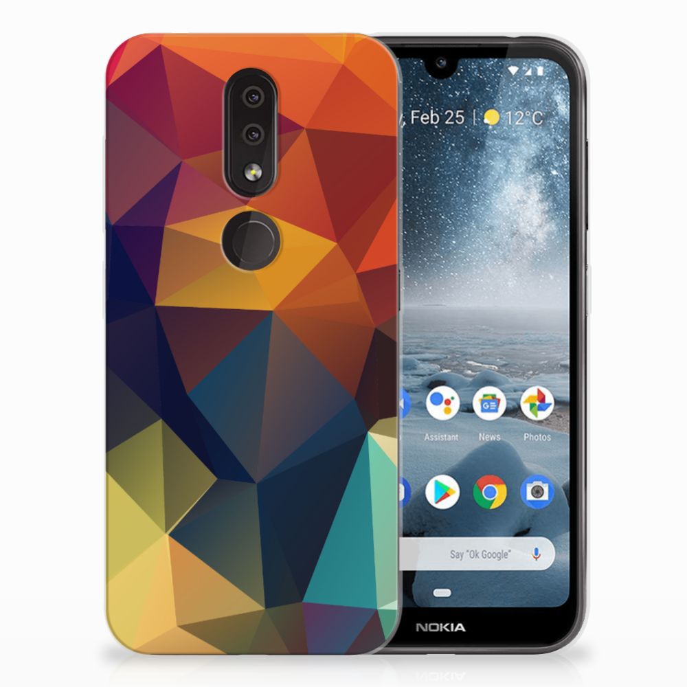 Nokia 4.2 TPU Hoesje Polygon Color