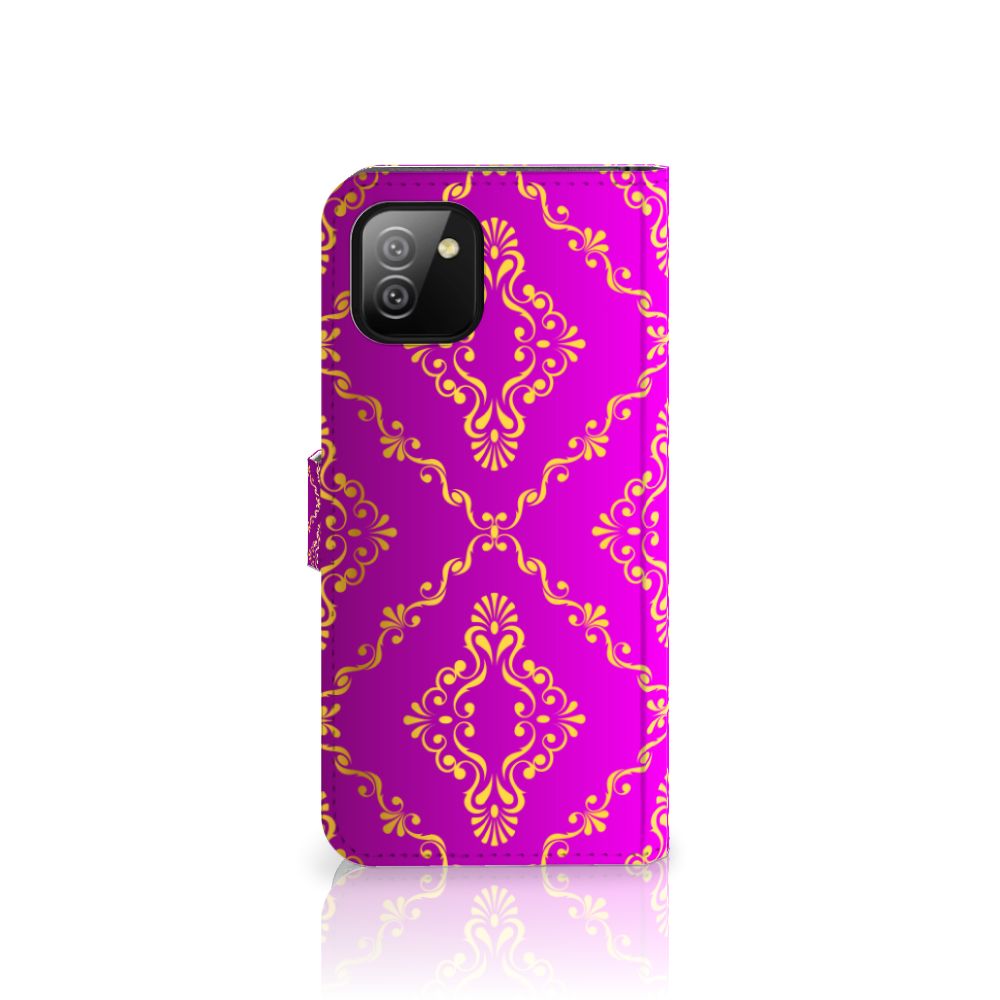 Wallet Case Samsung Galaxy A03 Barok Roze