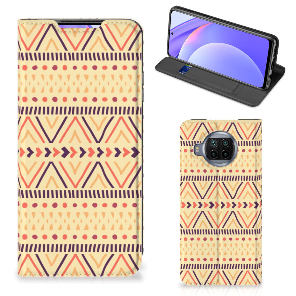 Xiaomi Mi 10T Lite Hoesje met Magneet Aztec Yellow