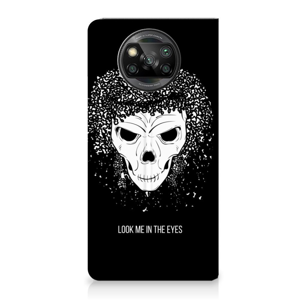 Mobiel BookCase Xiaomi Poco X3 Pro | Poco X3 Skull Hair - B2C Telecom