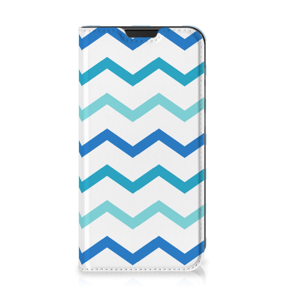 Samsung Galaxy Xcover 5 Hoesje met Magneet Zigzag Blauw - B2C Telecom