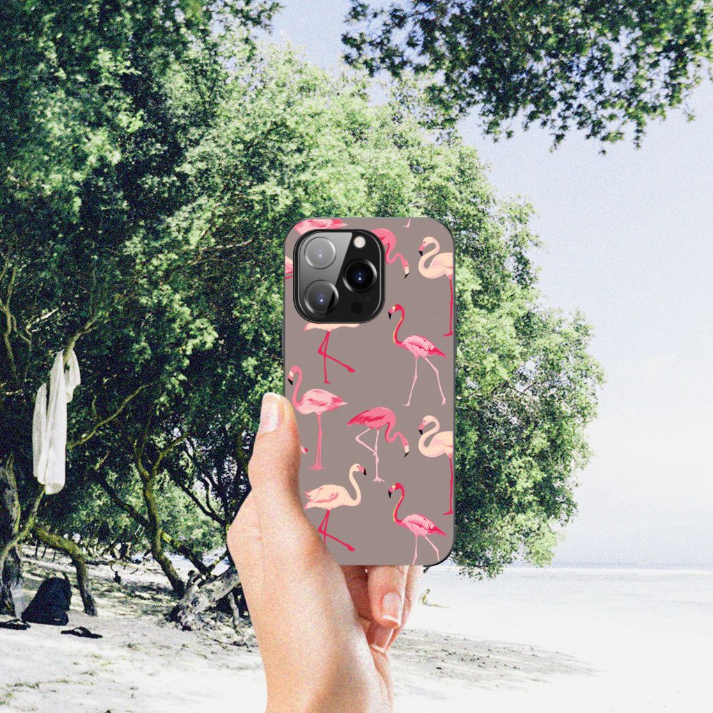 iPhone 14 Pro Dierenprint Telefoonhoesje Flamingo B2C Telecom