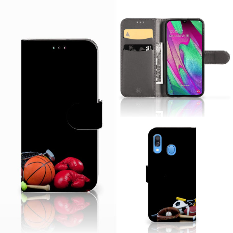 Samsung Galaxy A40 Wallet Case met Pasjes Sports