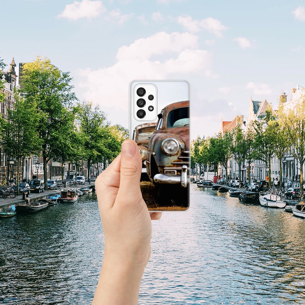 Samsung Galaxy A33 5G Siliconen Hoesje met foto Vintage Auto B2C Telecom