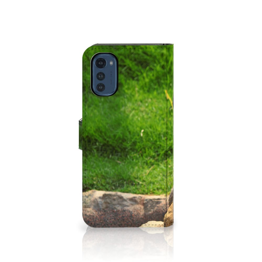 Motorola Moto E32 | Moto E32s Telefoonhoesje met Pasjes Panda