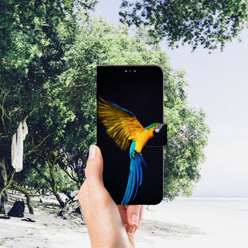 Samsung Galaxy A13 (4G) Telefoonhoesje met Pasjes Papegaai