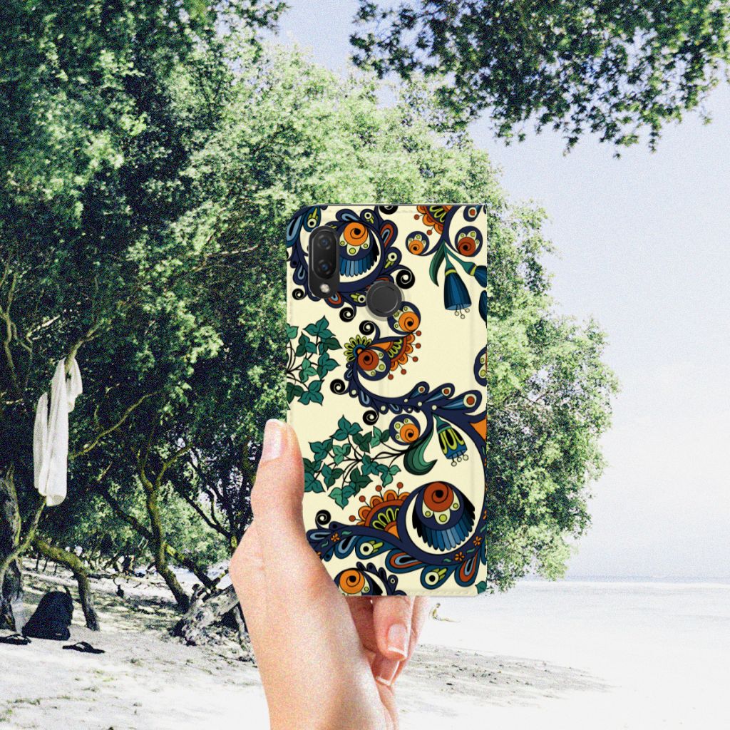 Telefoon Hoesje Huawei P Smart Plus Barok Flower