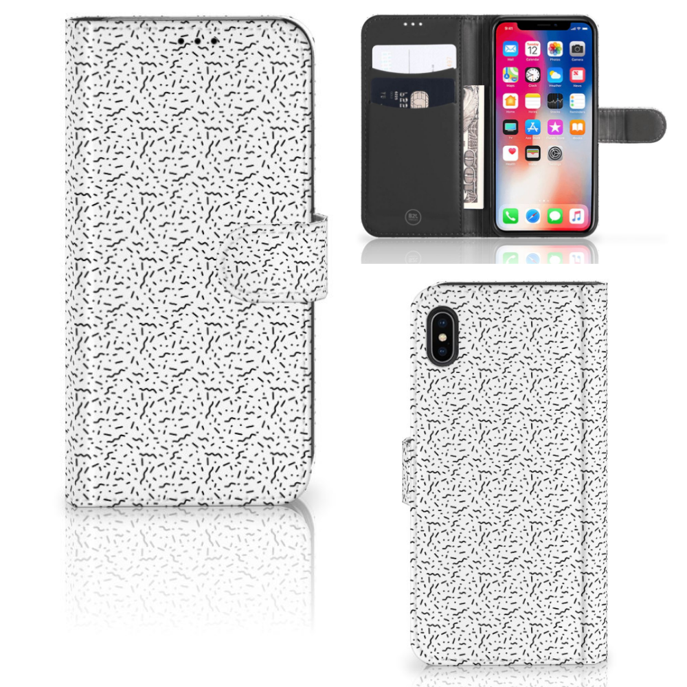 Apple iPhone Xs Max Telefoon Hoesje Stripes Dots