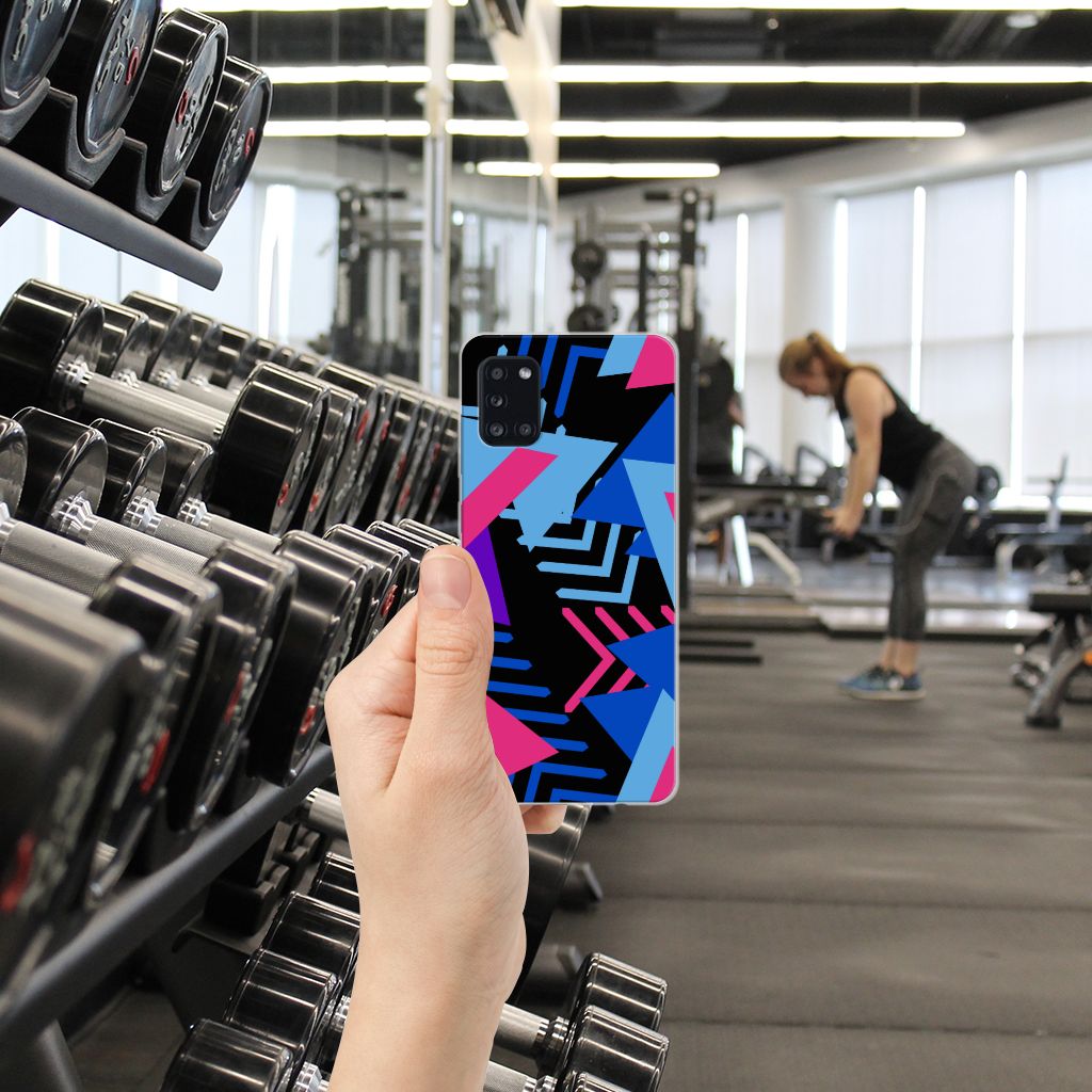Samsung Galaxy A31 TPU Hoesje Funky Triangle B2C Telecom