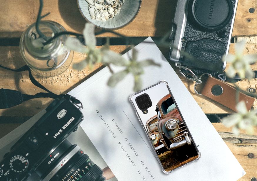 Samsung Galaxy A12 Anti-shock Hoesje met foto Vintage Auto