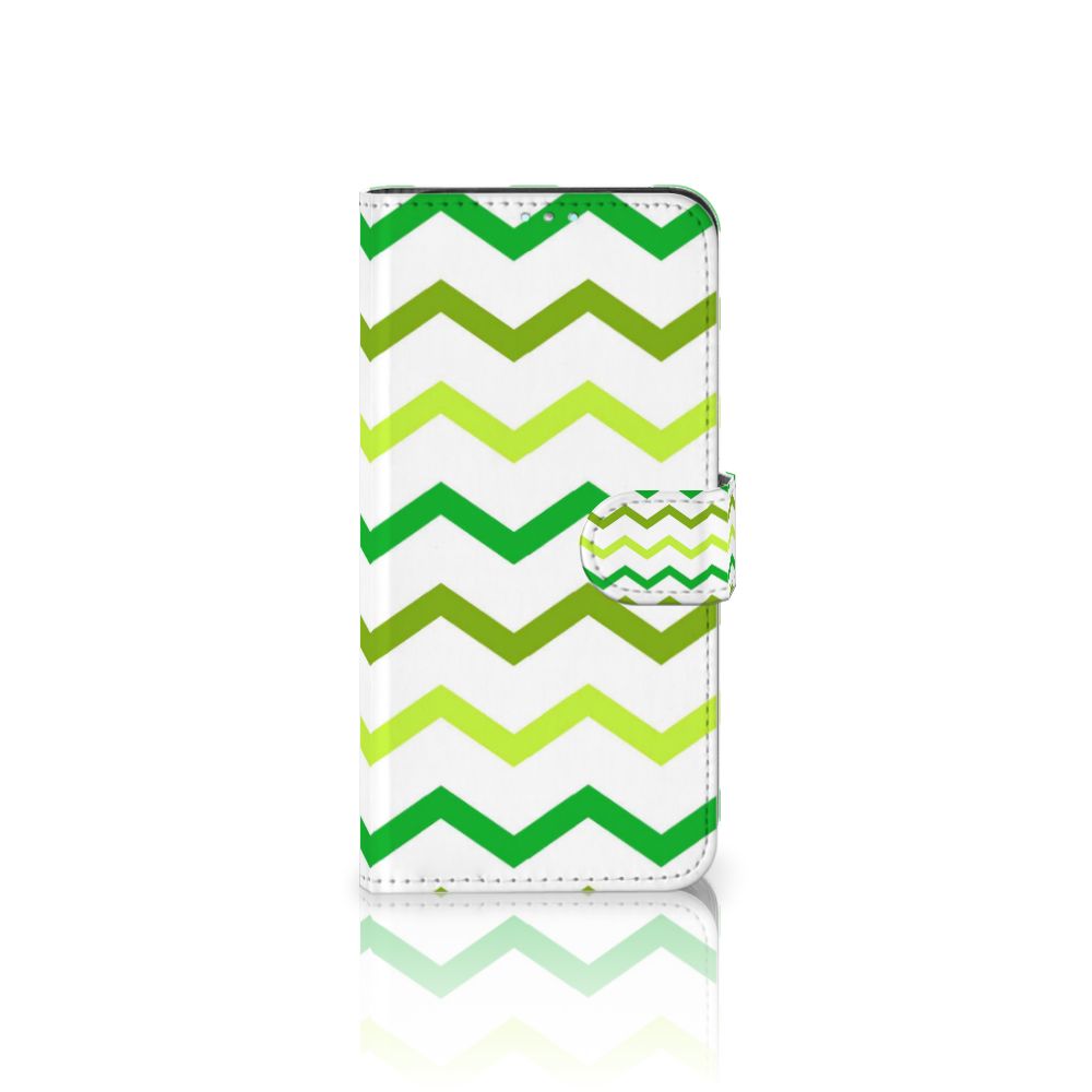 Samsung Galaxy A41 Telefoon Hoesje Zigzag Groen