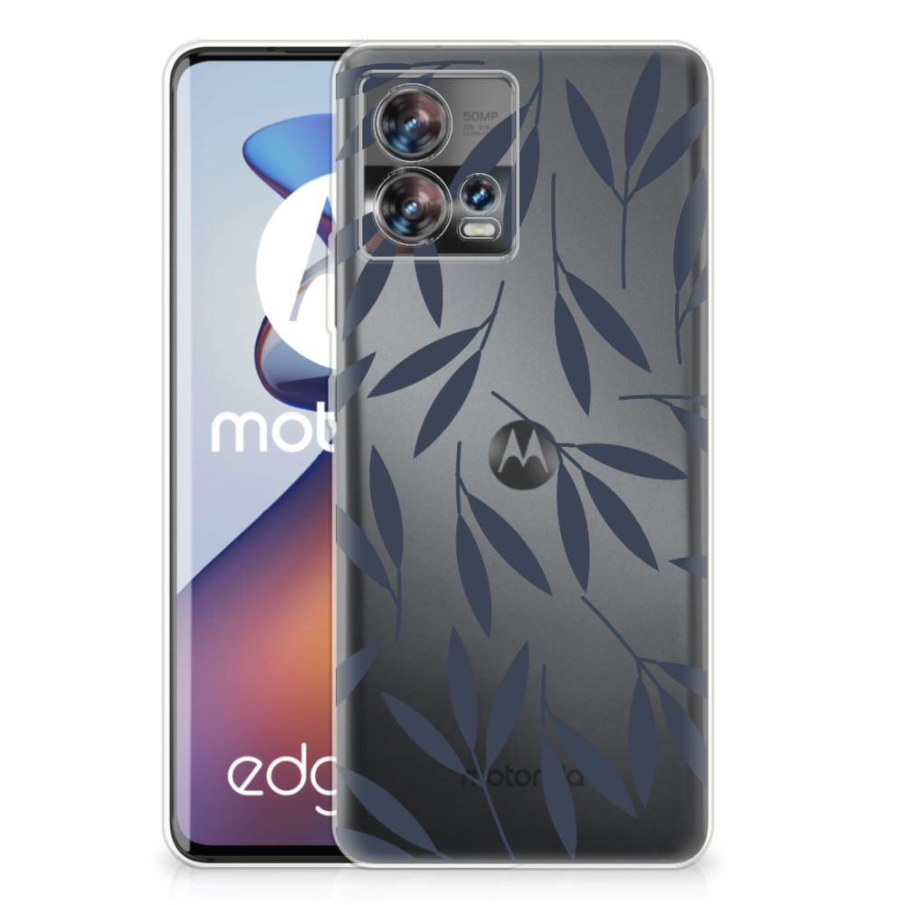 Motorola Edge 30 Fusion TPU Case Leaves Blue B2C Telecom