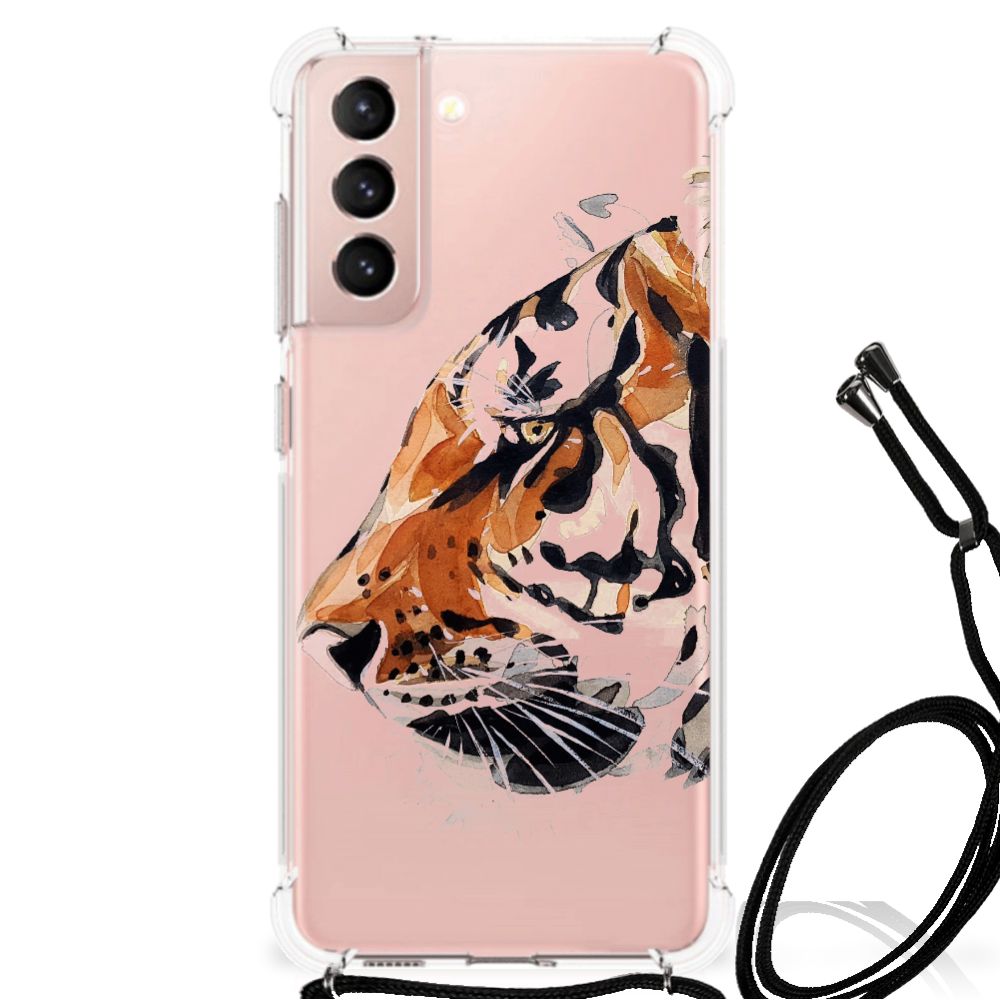 Back Cover Samsung Galaxy S21 FE Watercolor Tiger