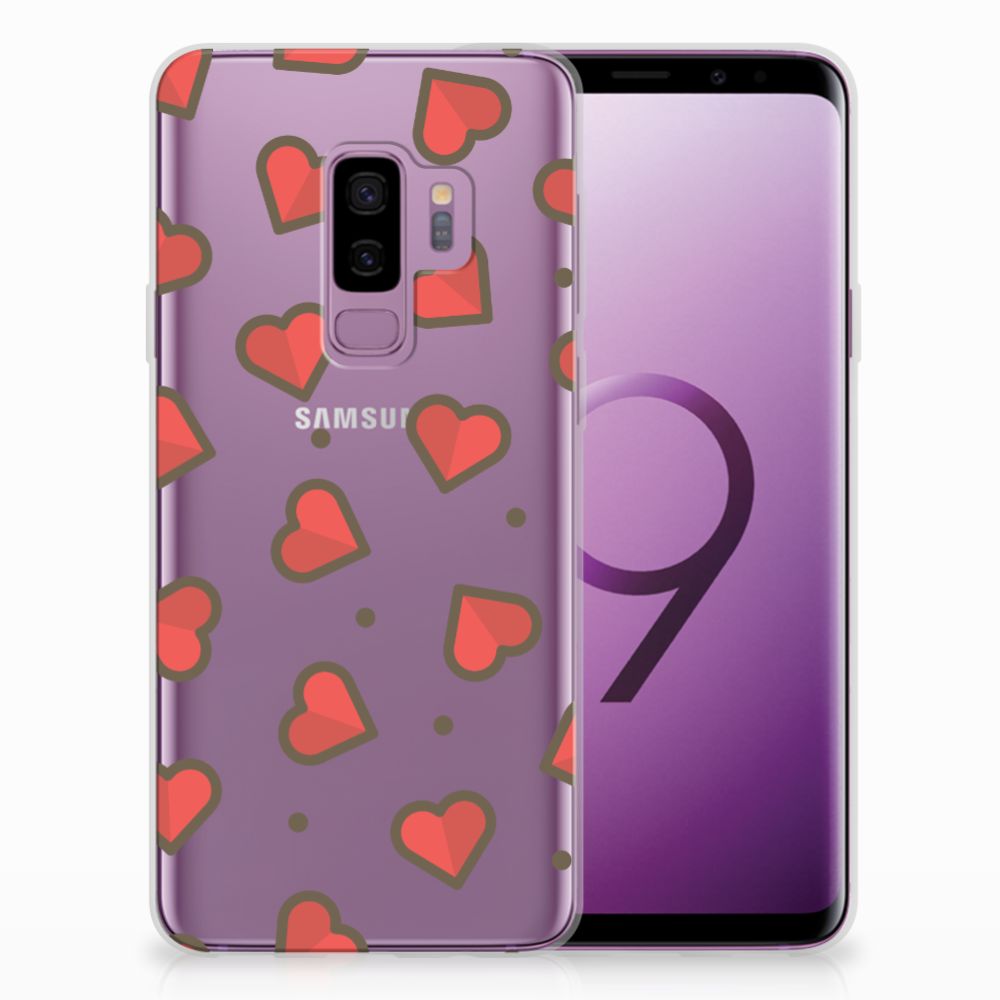 Samsung Galaxy S9 Plus TPU bumper Hearts