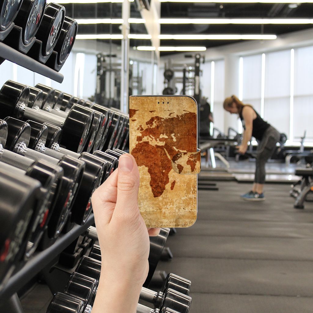 iPhone 13 Pro Flip Cover Wereldkaart
