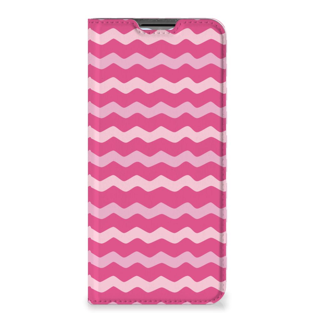 OPPO A54s | A16 | A16s Hoesje met Magneet Waves Pink