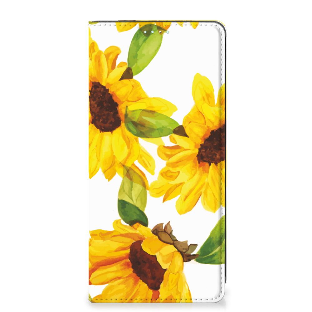 Smart Cover voor Samsung Galaxy A71 Zonnebloemen - B2C Telecom