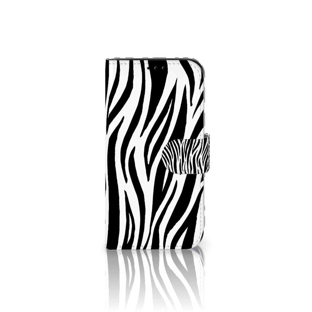 iPhone 13 Mini Telefoonhoesje met Pasjes Zebra