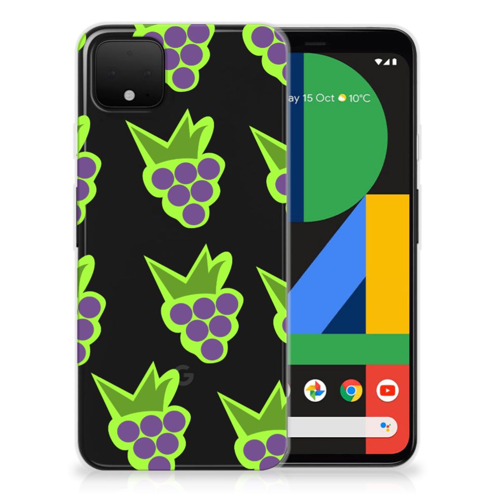 Google Pixel 4 XL Siliconen Case Druiven