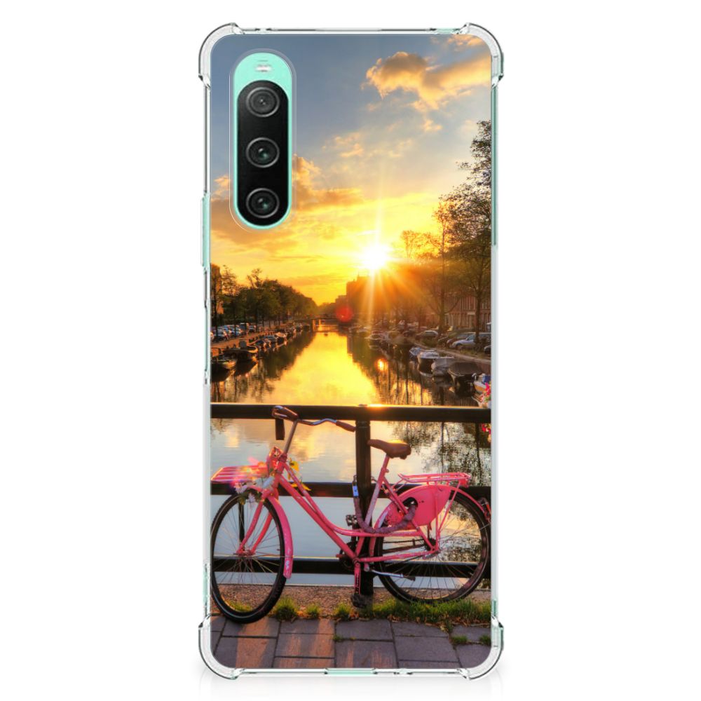 Sony Xperia 10 V Telefoonhoesje met valbescherming Amsterdamse Grachten