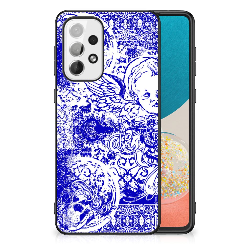 Telefoonhoesje Samsung Galaxy A73 Angel Skull Blauw B2C Telecom