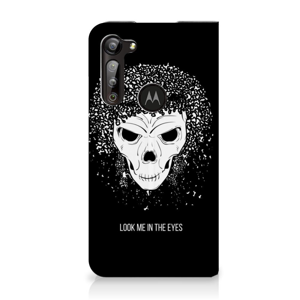 Mobiel BookCase Motorola Moto G8 Power Skull Hair - B2C Telecom
