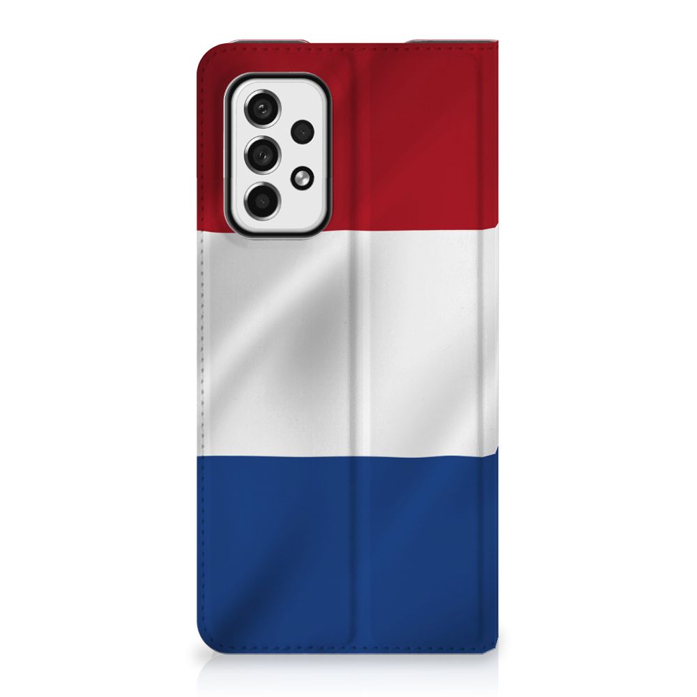 Samsung Galaxy A73 Standcase Nederlandse Vlag - B2C Telecom