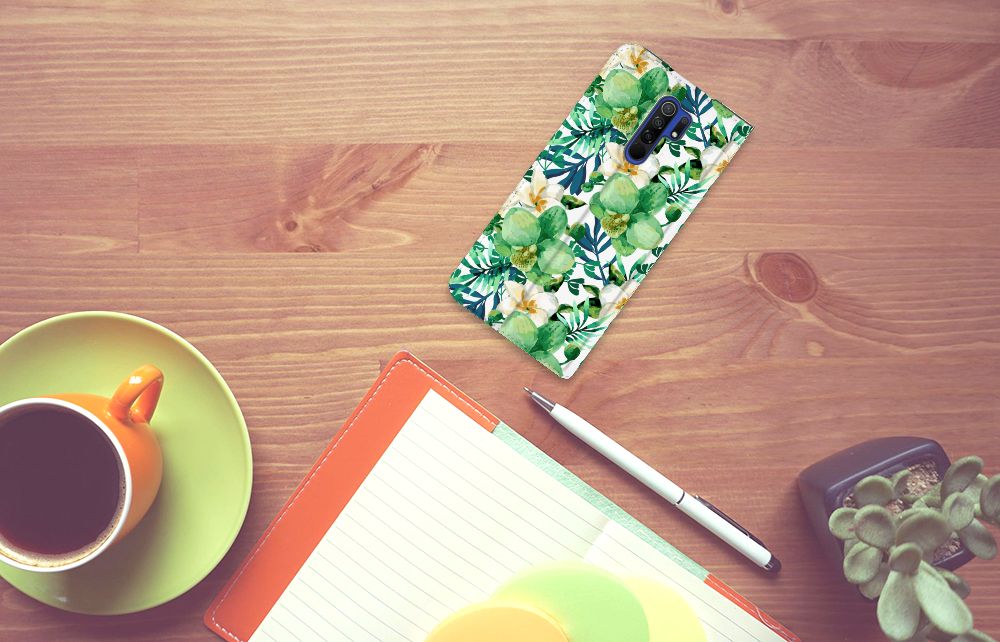 Xiaomi Redmi 9 Smart Cover Orchidee Groen - B2C Telecom