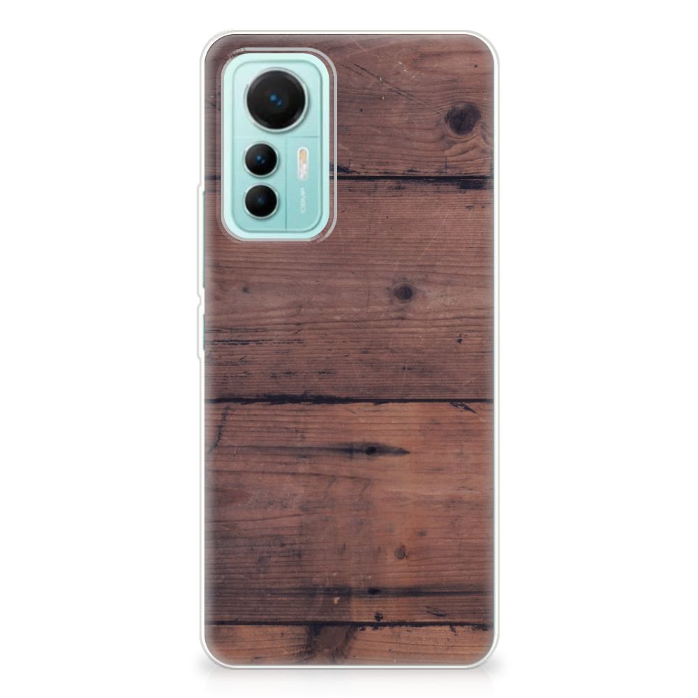 Xiaomi 12 Lite Bumper Hoesje Old Wood B2C Telecom