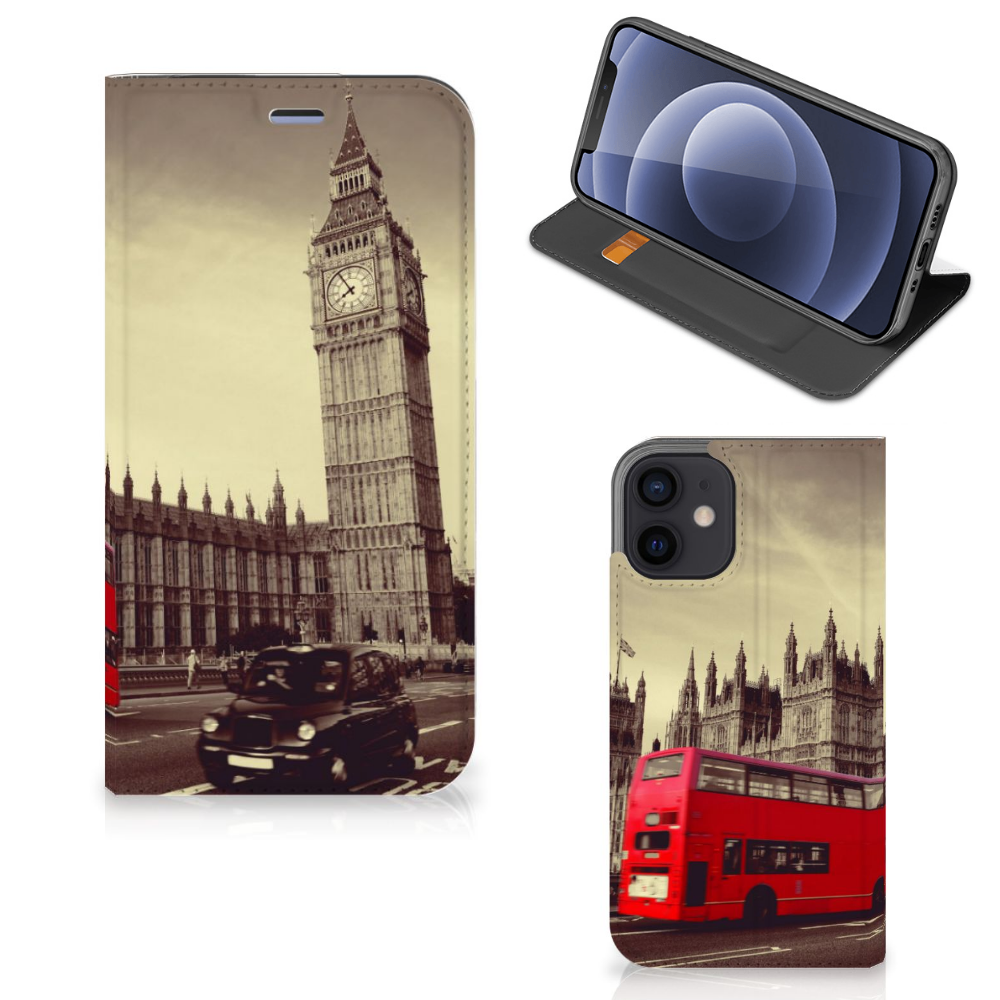 iPhone 12 Mini Book Cover Londen - B2C Telecom