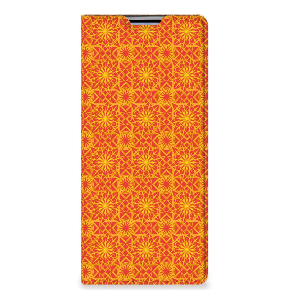 OPPO Find X3 Neo Hoesje met Magneet Batik Oranje - B2C Telecom