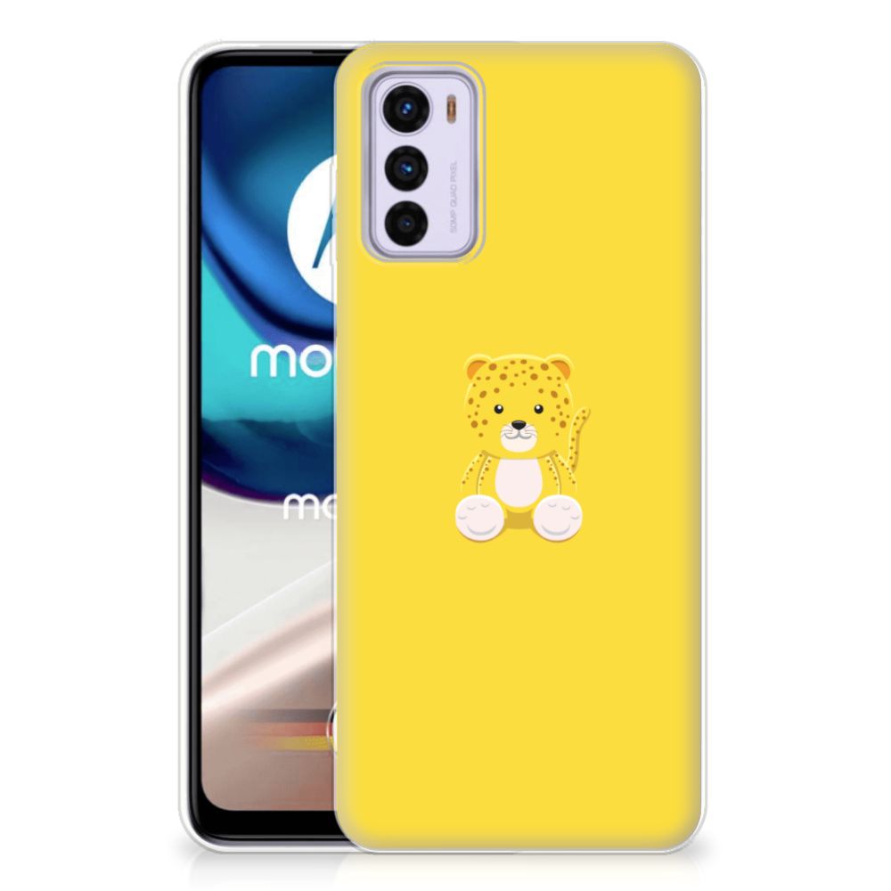 Motorola Moto G42 Telefoonhoesje met Naam Baby Leopard B2C Telecom