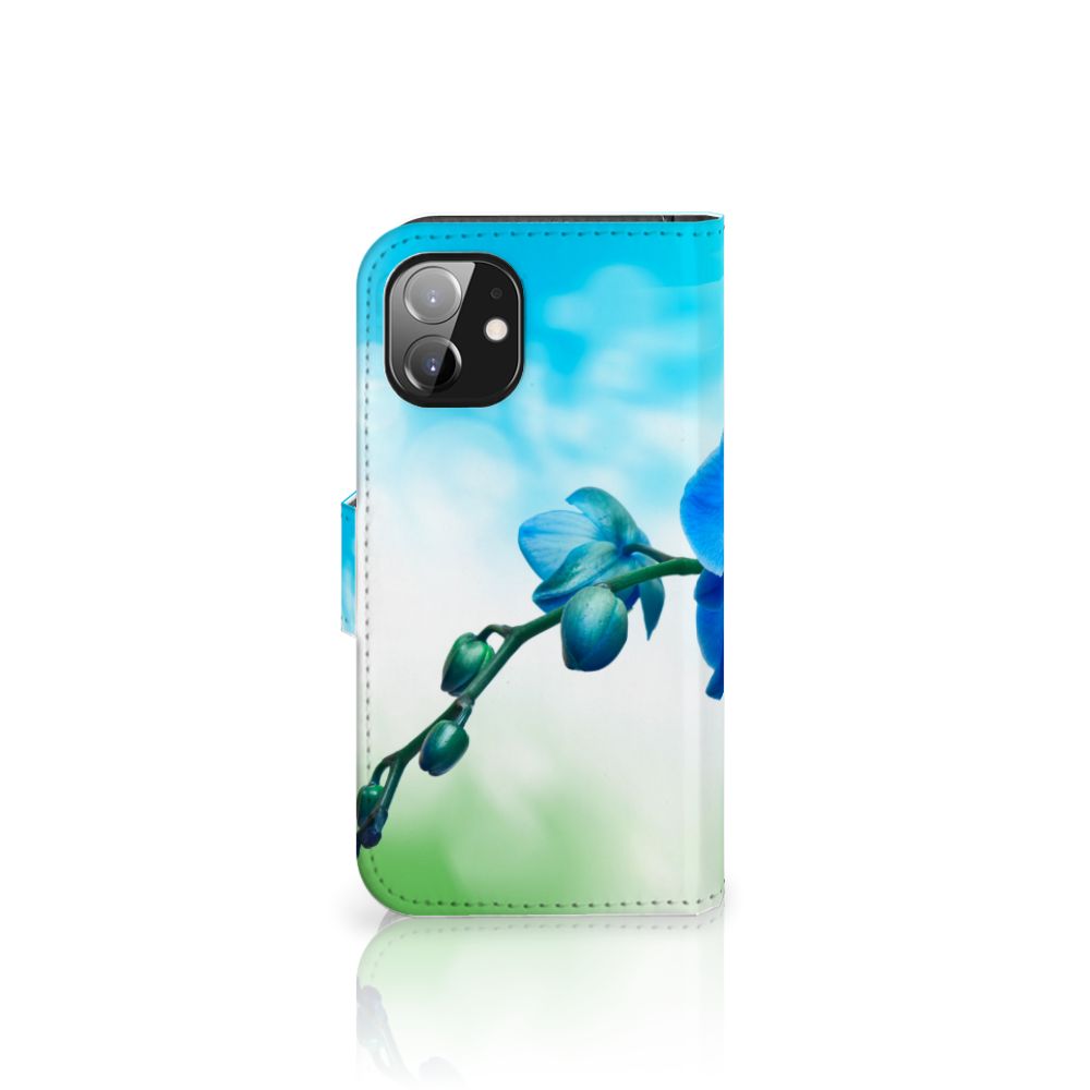 Apple iPhone 12 Mini Hoesje Orchidee Blauw - Cadeau voor je Moeder