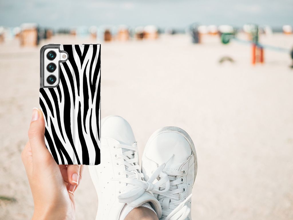 Samsung Galaxy S22 Hoesje maken Zebra - B2C Telecom