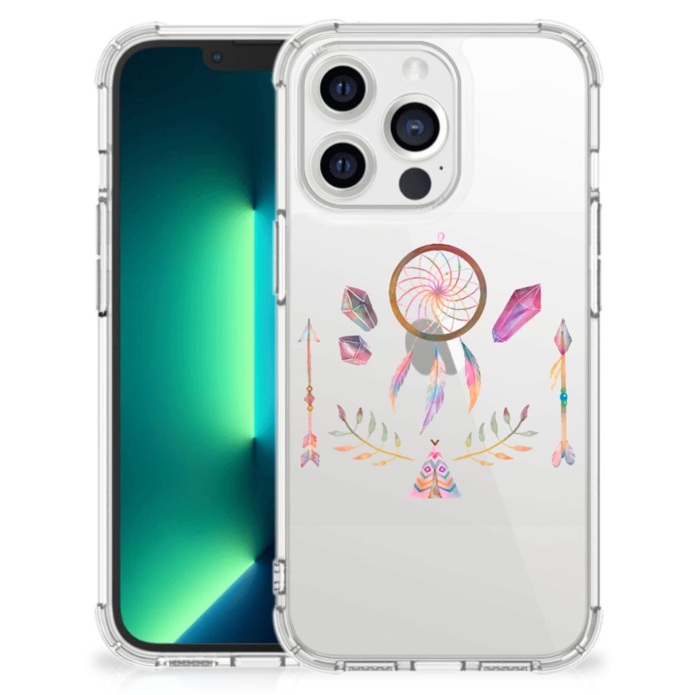 iPhone 13 Pro Max Stevig Bumper Hoesje Boho Dreamcatcher - B2C Telecom